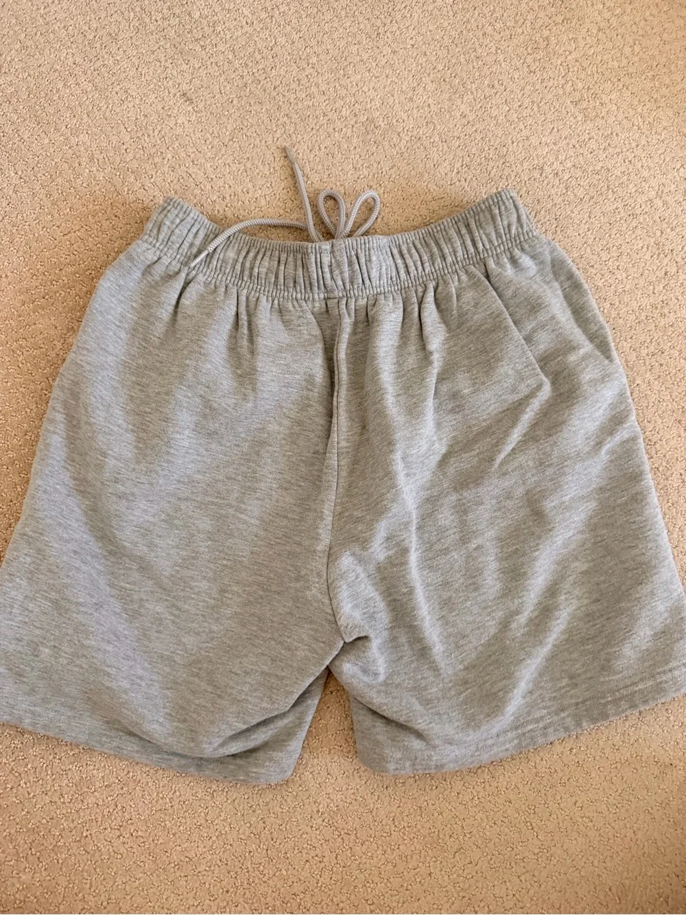 ALO Yoga Light Gray Terry Lounge Shorts